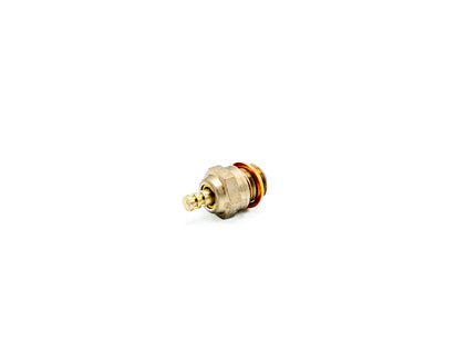 Clear electronic device with black base on a white background