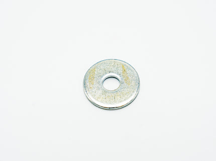 Metal washer on a white background