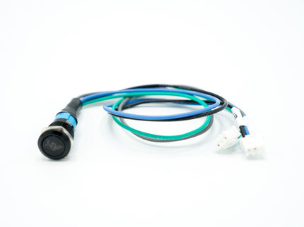 Electrical cable with connectors on a white background