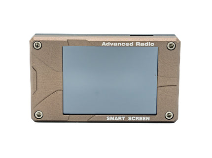 Advanced Radio smart screen device on a white background