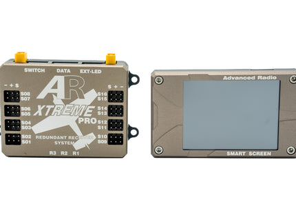 Two electronic devices labeled 'AR Xtreme' and 'Advanced Radio' on a white background