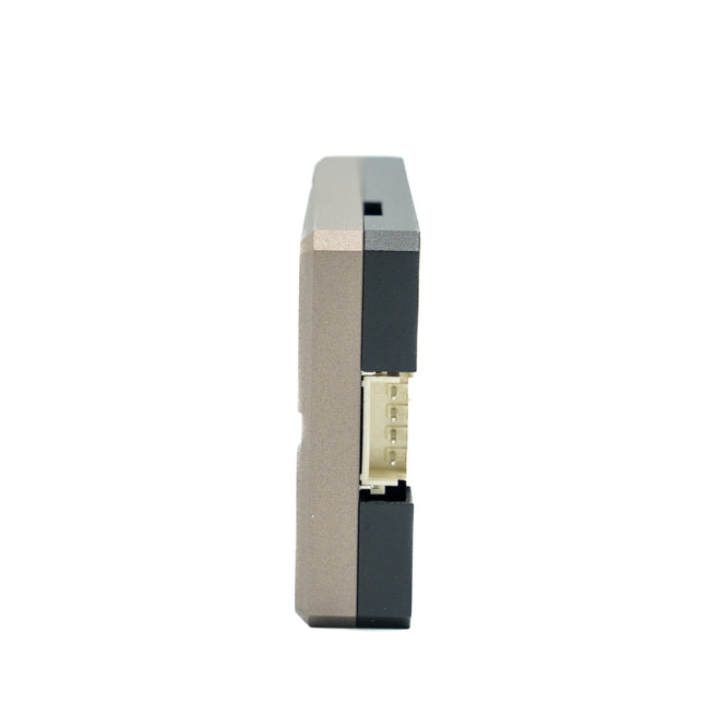 Electronic module on a white background