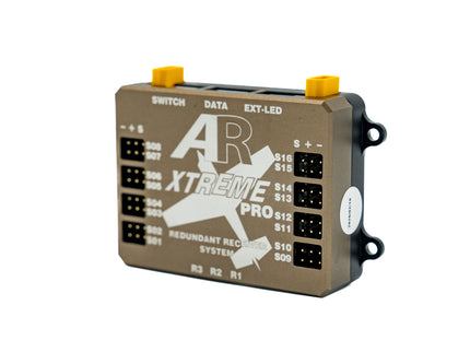 Electronic module with 'AR Xtreme Pro' branding on a white background