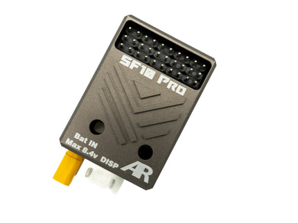 Small electronic device labeled 'SFO Pro' with 'AR' branding on a white background