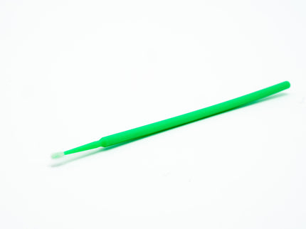 Green straw on a white background
