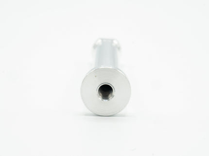 Metallic bolt on a white background