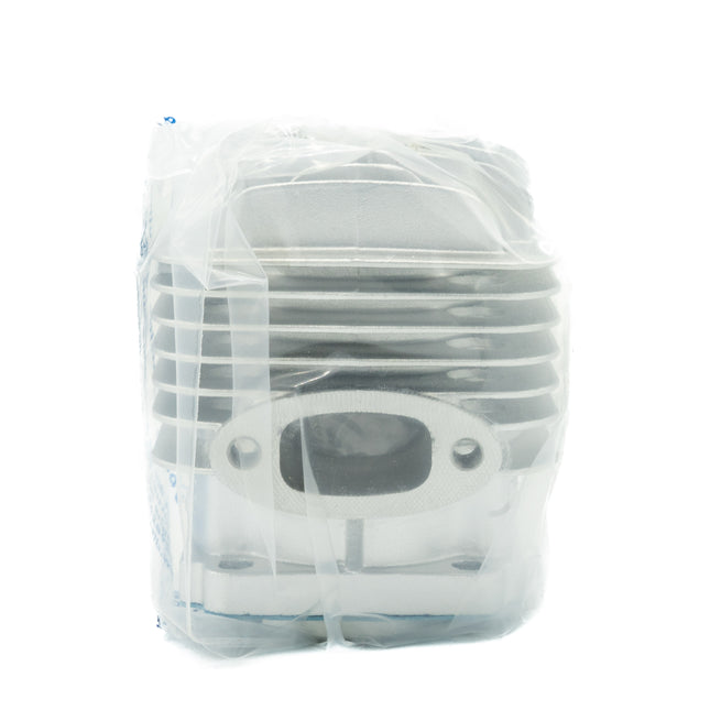 White electronic device, possibly a camera or sensor, in clear plastic packaging on a white background