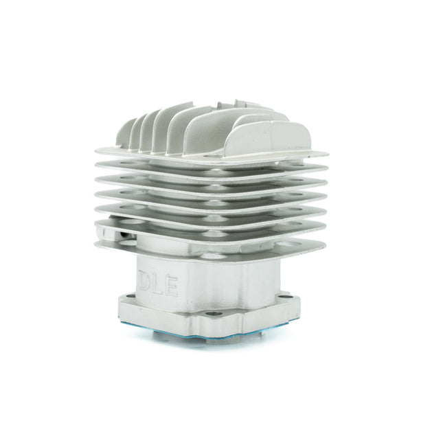 Metallic valve or component on a white background