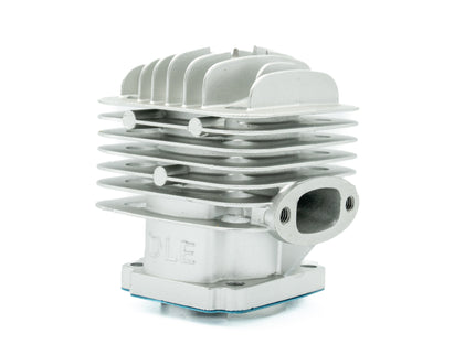 DLE 30CC Cylinder Head on white background