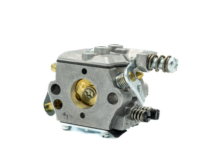 Mechanical engine component on a white background