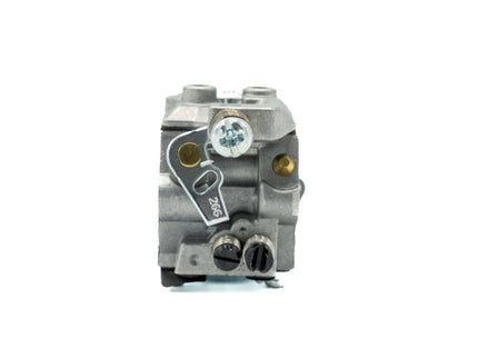 Metal mechanical component on a white background