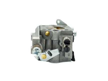 Mechanical carburetor on a white background