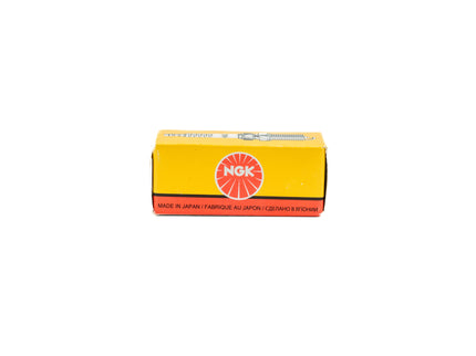 NGK spark plug box on a white background