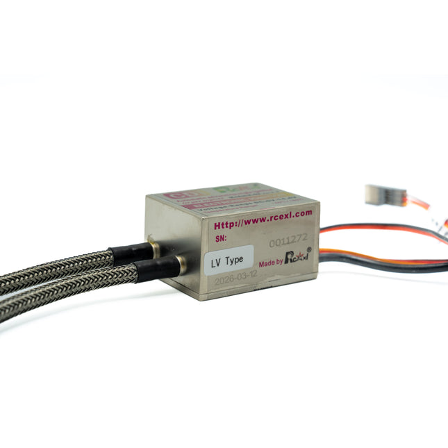 Electronic component with cables on a white background