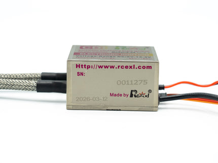 Electronic component with cables on a white background