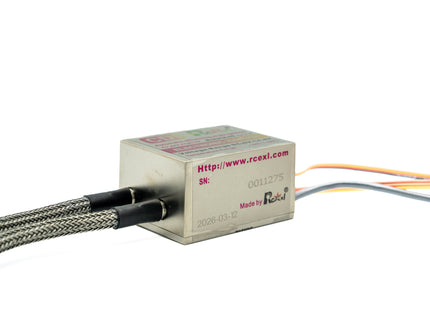 Electronic component with wires on a white background