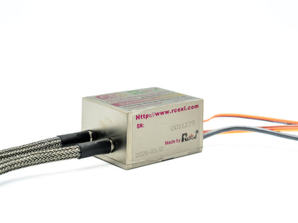 Electronic component with cables on a white background