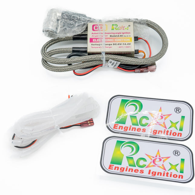 Engine ignition components with Rexi branding on a white background