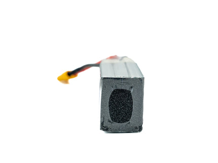 Zeee lithium polymer battery with connectors on a white background