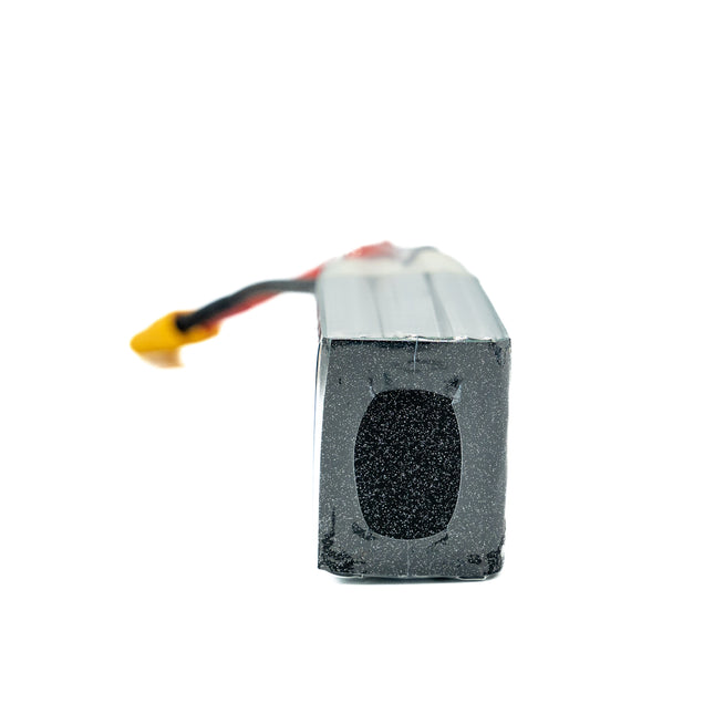 Zeee lithium polymer battery with connectors on a white background