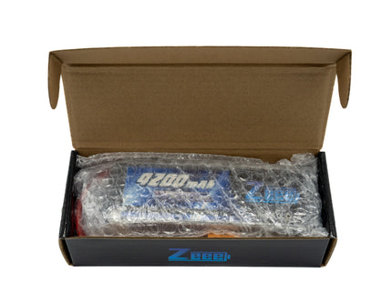 Open cardboard box with a Zeee branded product inside on a white background