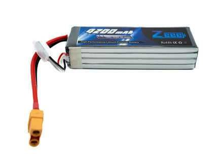 Lithium polymer battery with Zeee branding on a white background