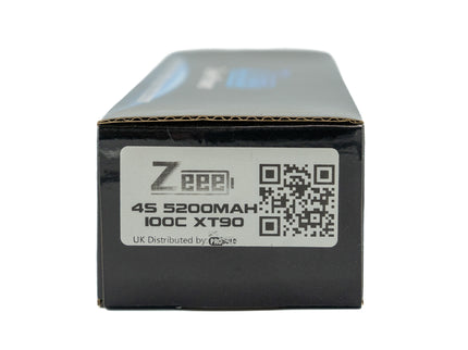 Black rectangular box with Zeebee branding and product specifications on a white background