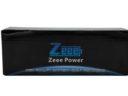Black battery pack with 'Zee Power' branding on a white background