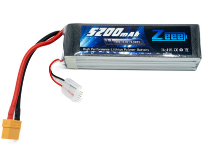 Lithium polymer battery with 'Zeee' branding on a white background