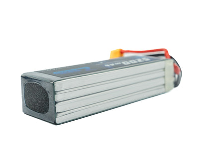 Battery pack with connectors on a white background
