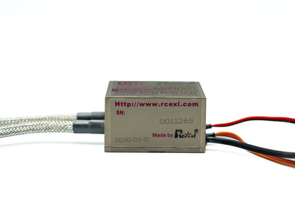 Electronic component with wires on a white background