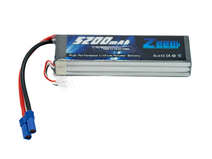 Lithium polymer battery with 'Zebra' branding on a white background