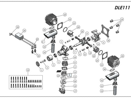 DLE 111 Twin Petrol Engine – 111cc High-Performance Twin for Giant-Scale RC Aircraft
