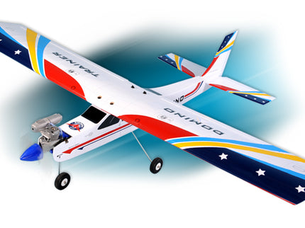 Phoenix Model Domino 62” Trainer with colorful design on a white background