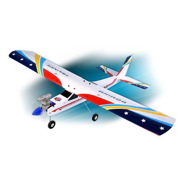 Phoenix Model Domino 62” Trainer with colorful design on a white background