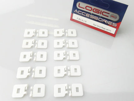 LOGIC RC Flat Nylon Hinge (pk10)