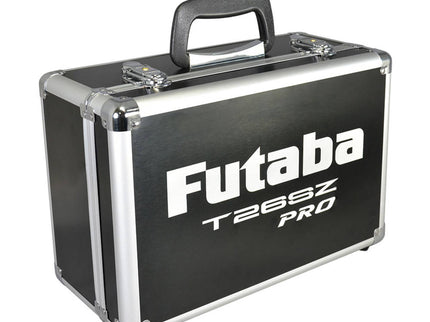 Black carrying case with 'Futaba T26SZ PRO' branding on a white background