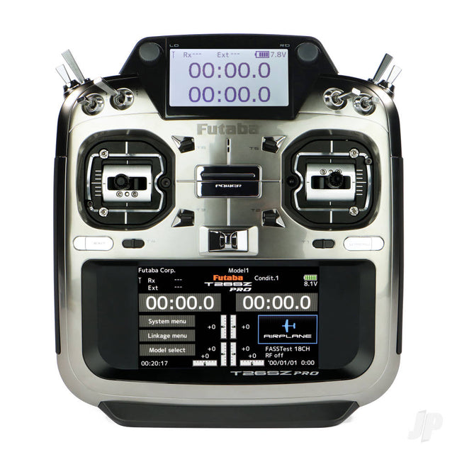 Futaba T26SZ Pro 26‑Channel Air Radio with digital display on a white background