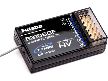 Futaba R3106GF 6-Channel Receiver - T-FHSS Air Mono HV