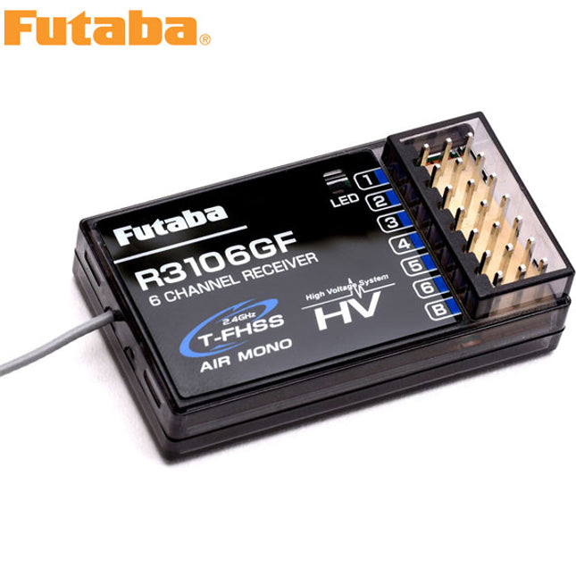Futaba R3106GF 6-Channel Receiver - T-FHSS Air Mono HV
