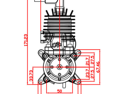 Great Power GP38 Gas Engine