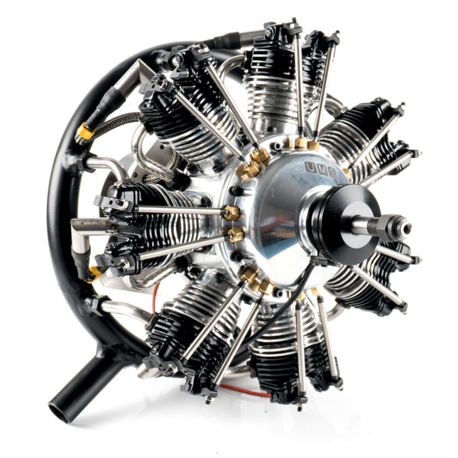 UMS 7-Cylinder 90cc Petrol Radial Engine – 4-Stroke Scale Aircraft Powerplant