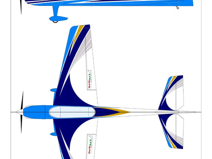 SebArt Agel S F3A 50E ARF F3A 62.2" V2 - White/Blue