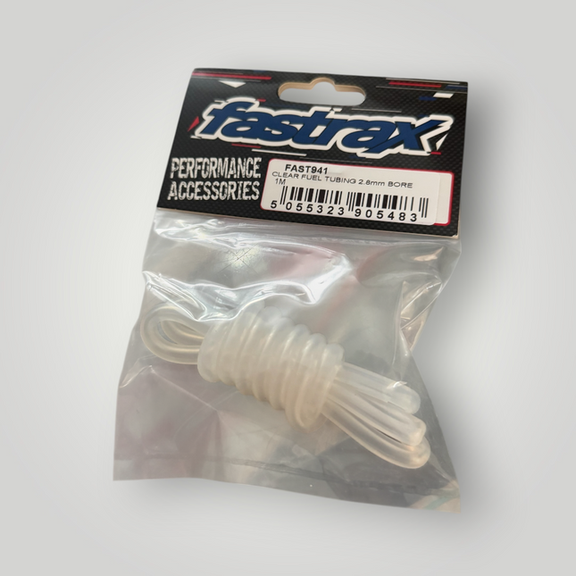 Fastrax Clear Fuel Tubing 2.8mm Bore – 1 Metre (For Nitro/Glow Fuel Only)