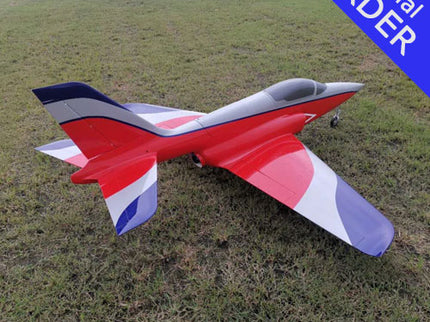TopRC Model Trainer Into Sport Jet 86" Red/Silver/Blue