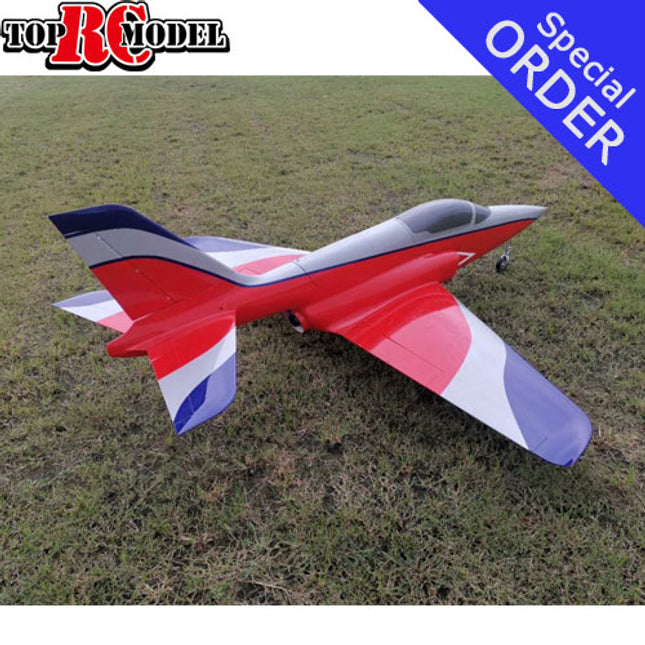 TopRC Model Trainer Into Sport Jet 86" Red/Silver/Blue