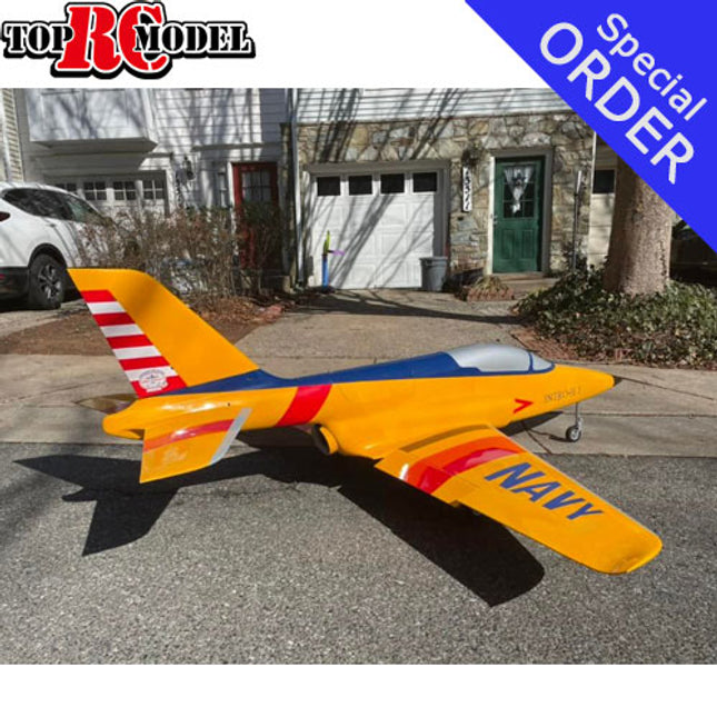 TopRC Model Trainer Into Sport Jet 86" Yellow/Blue/Navy