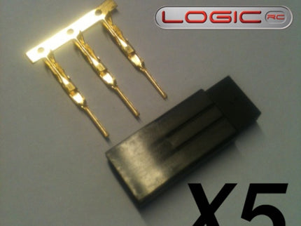 Futaba Socket Set (Gold Pins) 5pcs