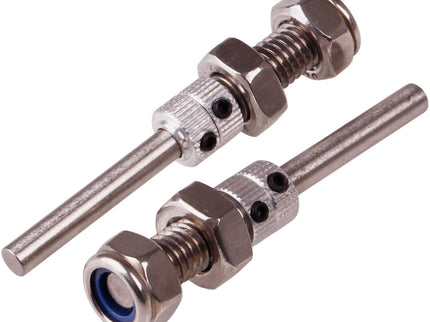 Kuza Steel Axle Kit (5x42mm) For 50–120cc RC Aircraft, Stainless Steel, 2pcs