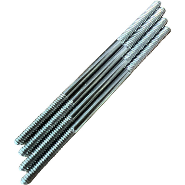 KUZA Stainless Steel Pushrods (2x40mm) – For 59–62in RC Aircraft (4pcs)